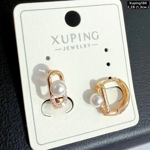 Сережки Xuping18К 20535 (1.3см)